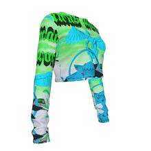 Load image into Gallery viewer, Twas world Round Neck Crop Top T-Shirt