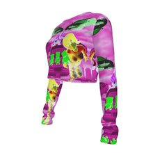 Load image into Gallery viewer, twas world long sleeve crop top #1