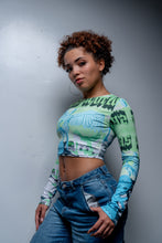 Load image into Gallery viewer, Twas world Round Neck Crop Top T-Shirt