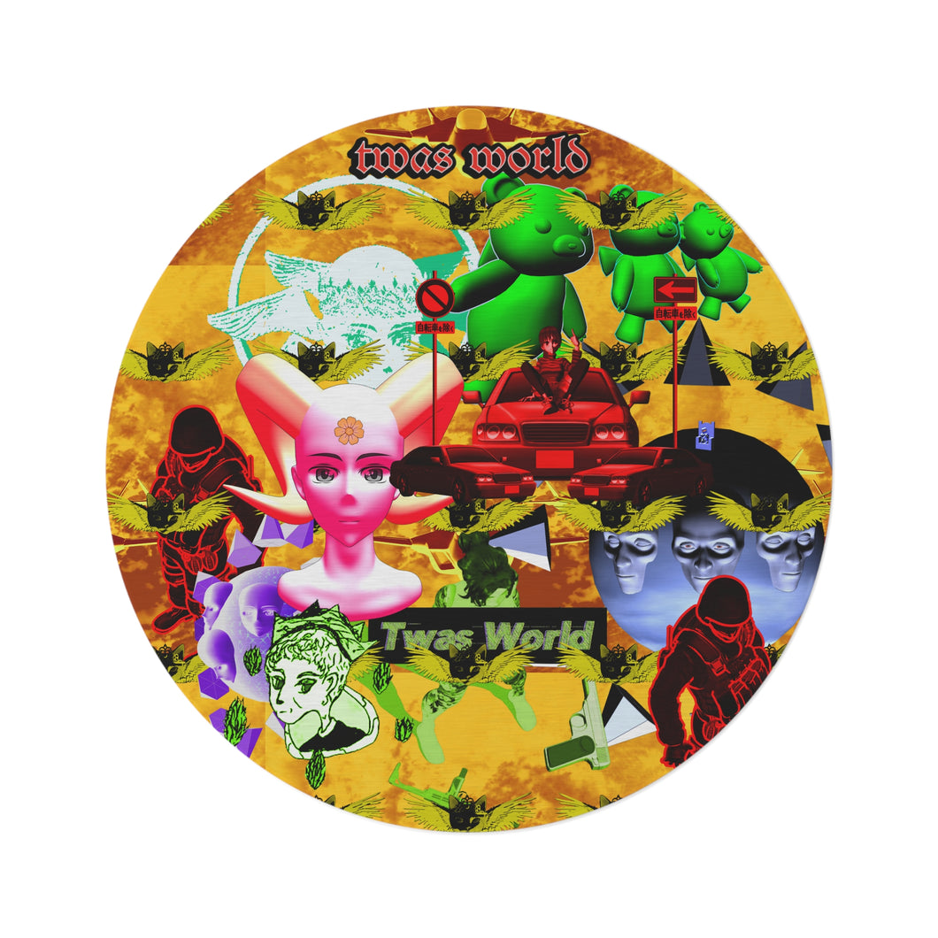 Twas World Themed Area Rug,